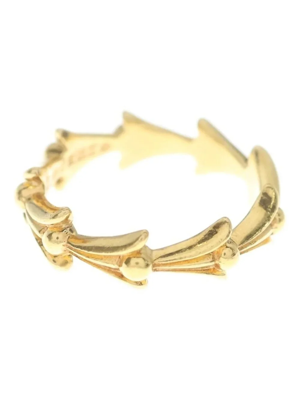Chrome Hearts 22k Cross Tail Ring Gold